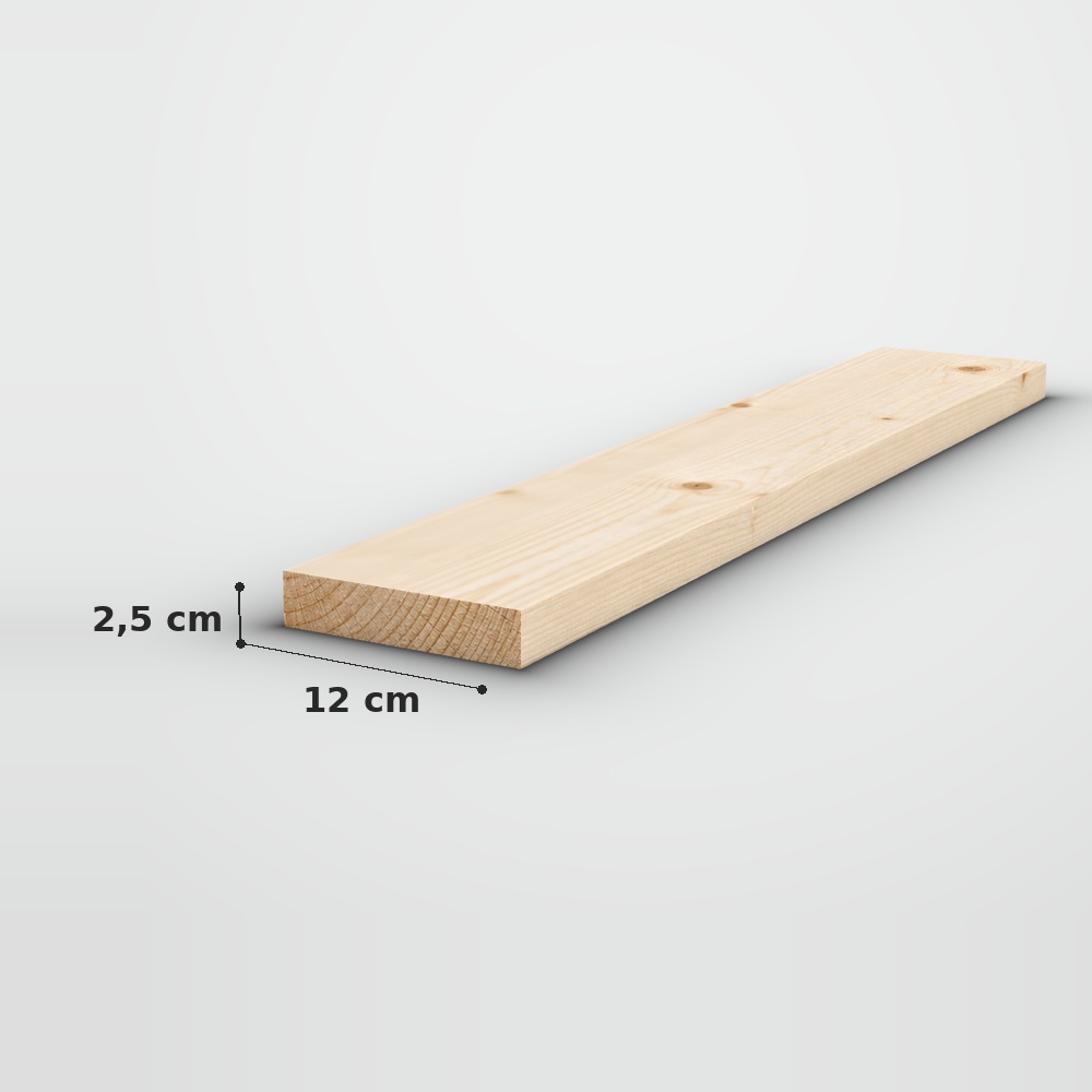 Deszka 2.5x12x4m