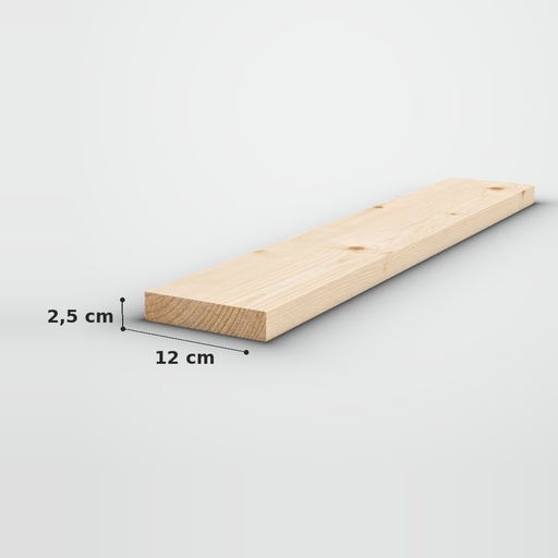 Deszka 2.5x12x6m